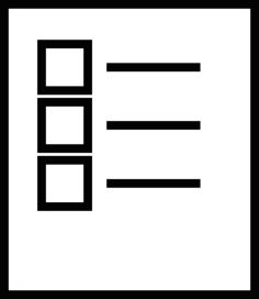 Bullet List Page Outline Svg Vector, Free Vectors File